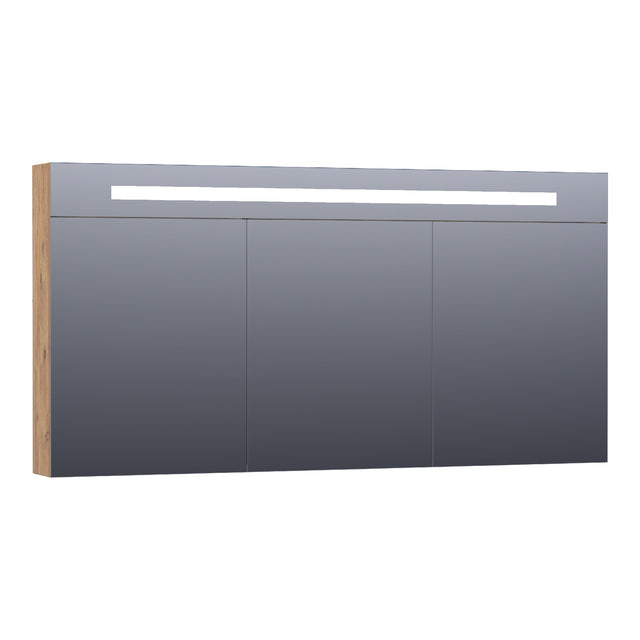 BRAUER Promise Deluxe spiegelkast 140 met directe verlichting 3 dubbelzijdige spiegeldeuren Chateau SK-PRD140CH