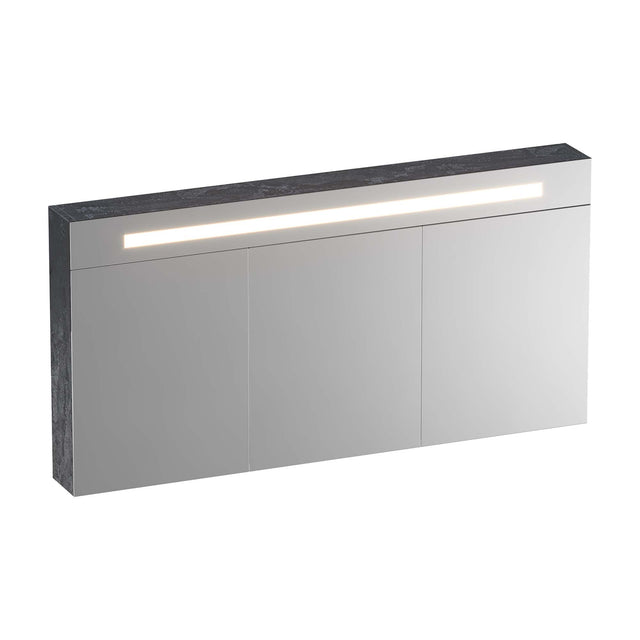 BRAUER Promise Deluxe spiegelkast 140 met directe verlichting 3 dubbelzijdige spiegeldeuren Damascus SK-PRD140DA
