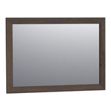 BRAUER Citrine spiegel 100 rechthoekig lamellen eiken zwart frame SP-CI100RHLEZ