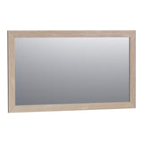 BRAUER Citrine spiegel 120 rechthoekig lamellen eiken wit frame SP-CI120RHLEW