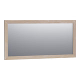 BRAUER Citrine spiegel 140 rechthoekig lamellen eiken wit frame SP-CI140RHLEW