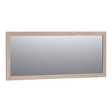 BRAUER Citrine spiegel 160 rechthoekig lamellen eiken wit frame SP-CI160RHLEW