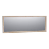 BRAUER Citrine spiegel 200 rechthoekig lamellen eiken wit frame SP-CI200RHLEW