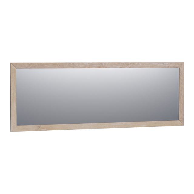 BRAUER Citrine spiegel 200 rechthoekig lamellen eiken wit frame SP-CI200RHLEW