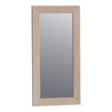 BRAUER Citrine spiegel 40 rechthoekig lamellen eiken wit frame SP-CI40RHLEW