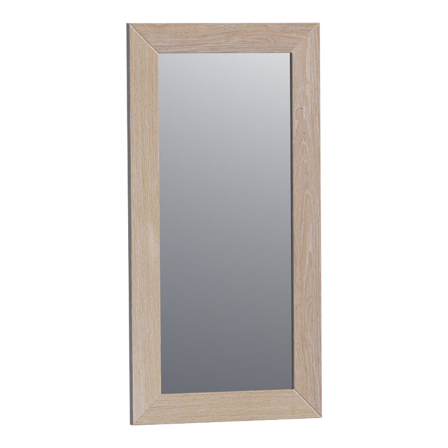 BRAUER Citrine spiegel 40 rechthoekig lamellen eiken wit frame SP-CI40RHLEW