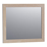 BRAUER Citrine spiegel 80 rechthoekig lamellen eiken wit frame SP-CI80RHLEW
