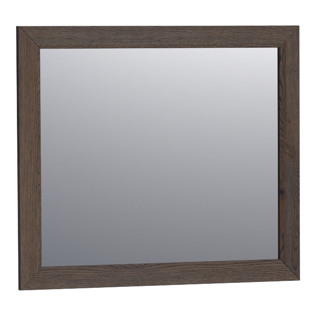 BRAUER Citrine spiegel 80 rechthoekig lamellen eiken zwart frame SP-CI80RHLEZ