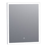 BRAUER Jade spiegel 60 rechthoekig met directe LED-verlichting met dimfunctie en touch-bediening SP-JD60RH