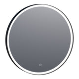 BRAUER Jade Edge spiegel 70 rond met zwart frame en directe LED-verlichting met dimfunctie en touch-bediening SP-JDE70RO
