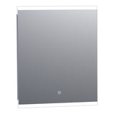 BRAUER Jasper spiegel 60 rechthoekig met directe LED-verlichting met dimfunctie en touch-bediening SP-JS60RH
