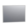 BRAUER Onyx spiegel 100 rechthoekig aluminium-kleurig geborsteld frame SP-ON100RHA