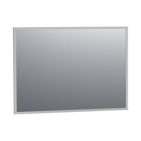 BRAUER Onyx spiegel 100 rechthoekig aluminium-kleurig geborsteld frame SP-ON100RHA
