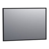BRAUER Onyx spiegel 100 rechthoekig zwart geborsteld frame SP-ON100RHZ
