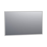 BRAUER Onyx spiegel 120 rechthoekig aluminium-kleurig geborsteld frame SP-ON120RHA