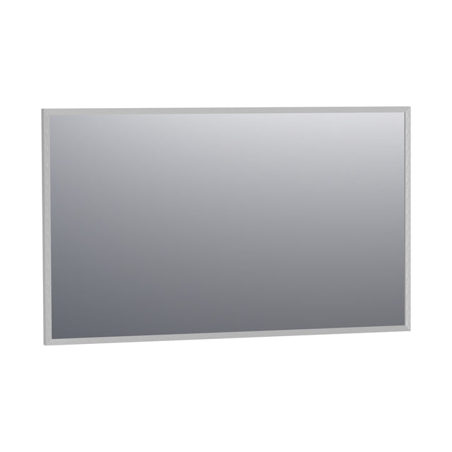 BRAUER Onyx spiegel 120 rechthoekig aluminium-kleurig geborsteld frame SP-ON120RHA