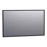 BRAUER Onyx spiegel 120 rechthoekig zwart geborsteld frame SP-ON120RHZ