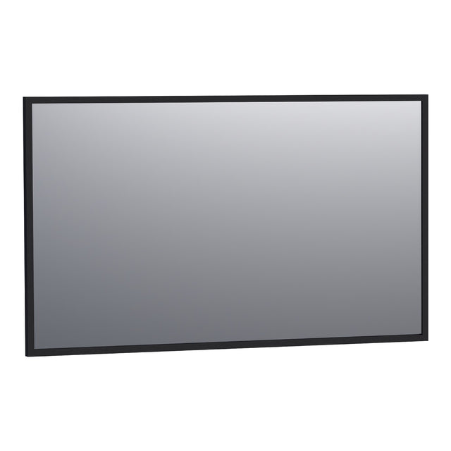 BRAUER Onyx spiegel 120 rechthoekig zwart geborsteld frame SP-ON120RHZ
