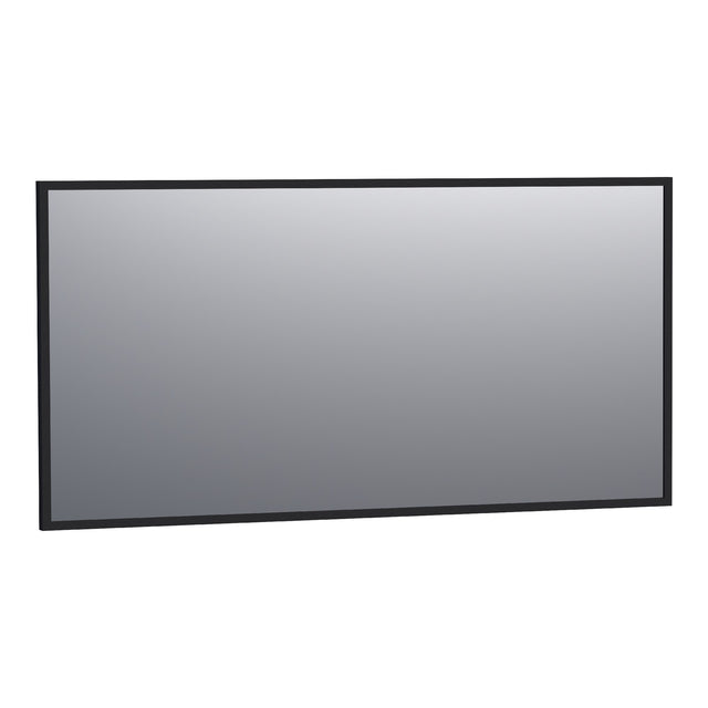 BRAUER Onyx spiegel 140 rechthoekig zwart geborsteld frame SP-ON140RHZ