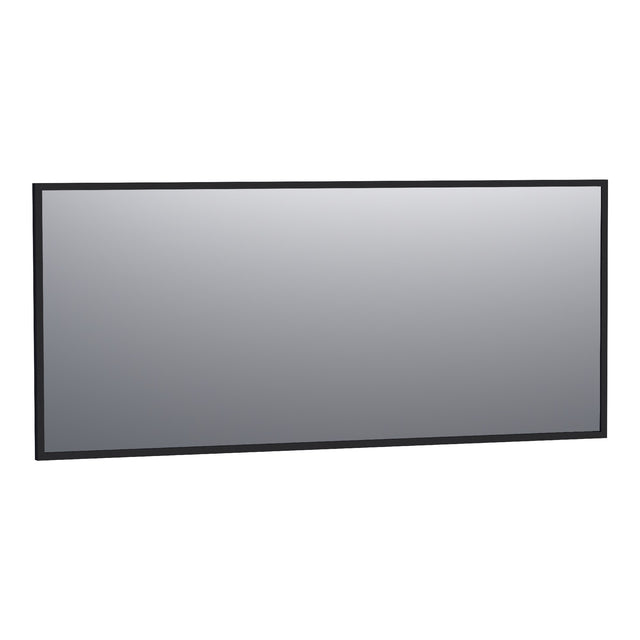 BRAUER Onyx spiegel 160 rechthoekig zwart geborsteld frame SP-ON160RHZ