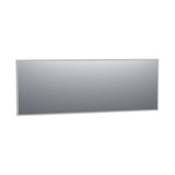 BRAUER Onyx spiegel 200 rechthoekig aluminium-kleurig geborsteld frame SP-ON200RHA