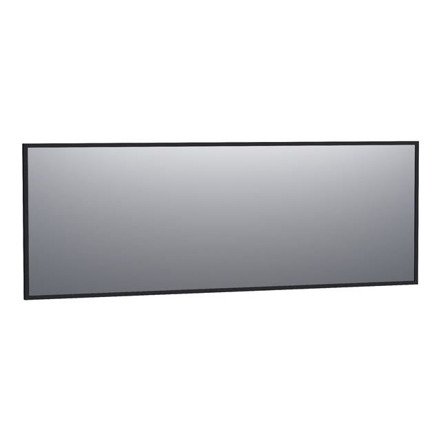BRAUER Onyx spiegel 200 rechthoekig zwart geborsteld frame SP-ON200RHZ