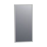 BRAUER Onyx spiegel 40 rechthoekig aluminium-kleurig geborsteld frame SP-ON40RHA