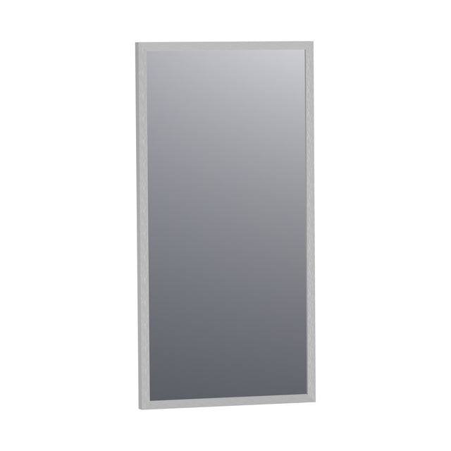 BRAUER Onyx spiegel 40 rechthoekig aluminium-kleurig geborsteld frame SP-ON40RHA
