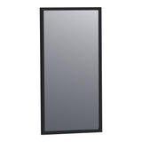 BRAUER Onyx spiegel 40 rechthoekig zwart geborsteld frame SP-ON40RHZ