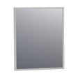 BRAUER Onyx spiegel 60 rechthoekig aluminium-kleurig geborsteld frame SP-ON60RHA
