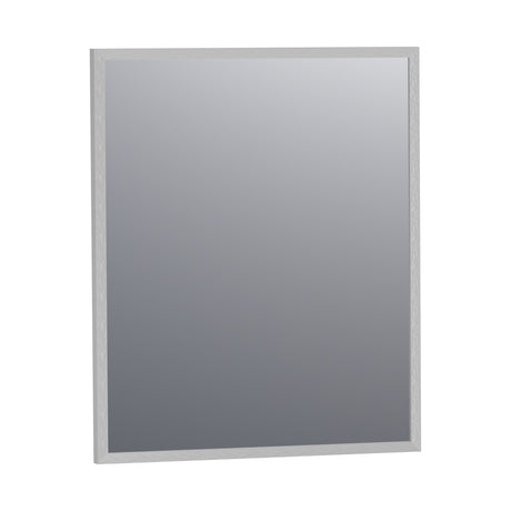 BRAUER Onyx spiegel 60 rechthoekig aluminium-kleurig geborsteld frame SP-ON60RHA