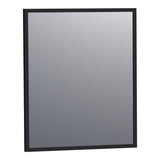 BRAUER Onyx spiegel 60 rechthoekig zwart geborsteld frame SP-ON60RHZ