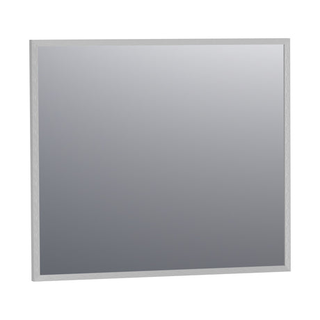 BRAUER Onyx spiegel 80 rechthoekig aluminium-kleurig geborsteld frame SP-ON80RHA