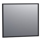 BRAUER Onyx spiegel 80 rechthoekig zwart geborsteld frame SP-ON80RHZ