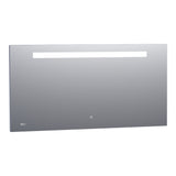 BRAUER Quartz spiegel 140 rechthoekig met klok en directe LED-verlichting met dimfunctie en touch-bediening SP-QU140RH