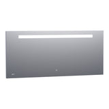 BRAUER Quartz spiegel 160 rechthoekig met klok en directe LED-verlichting met dimfunctie en touch-bediening SP-QU160RH