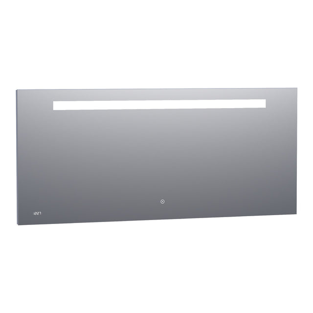 BRAUER Quartz spiegel 160 rechthoekig met klok en directe LED-verlichting met dimfunctie en touch-bediening SP-QU160RH