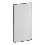 BRAUER Sapphire spiegel 100 rechthoekig afgerond goud frame met directe LED-verlichting met dim- en kleurfunctie en afstandsbediening SP-SA100RAGG