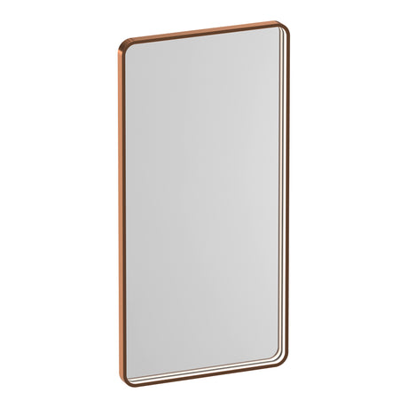 BRAUER Sapphire spiegel 100 rechthoekig afgerond koper frame met directe LED-verlichting met dim- en kleurfunctie en afstandsbediening SP-SA100RAGK