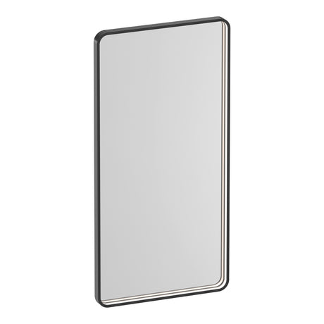 BRAUER Sapphire spiegel 100 rechthoekig afgerond gunmetal frame met directe LED-verlichting met dim- en kleurfunctie en afstandsbediening SP-SA100RAGM