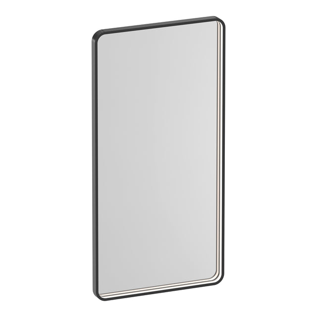 BRAUER Sapphire spiegel 100 rechthoekig afgerond gunmetal frame met directe LED-verlichting met dim- en kleurfunctie en afstandsbediening SP-SA100RAGM