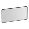 BRAUER Sapphire spiegel 100 rechthoekig afgerond gunmetal frame met directe LED-verlichting met dim- en kleurfunctie en afstandsbediening SP-SA100RAGM