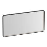 BRAUER Sapphire spiegel 100 rechthoekig afgerond gunmetal frame met directe LED-verlichting met dim- en kleurfunctie en afstandsbediening SP-SA100RAGM