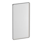 BRAUER Sapphire spiegel 100 rechthoekig afgerond RVS-kleurig frame met directe LED-verlichting met dim- en kleurfunctie en afstandsbediening SP-SA100RANG