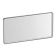 BRAUER Sapphire spiegel 100 rechthoekig afgerond RVS-kleurig frame met directe LED-verlichting met dim- en kleurfunctie en afstandsbediening SP-SA100RANG