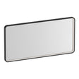 BRAUER Sapphire spiegel 100 rechthoekig afgerond mat zwart frame met directe LED-verlichting met dim- en kleurfunctie en afstandsbediening SP-SA100RAS
