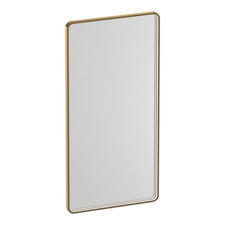 BRAUER Sapphire spiegel 120 rechthoekig afgerond goud frame met directe LED-verlichting met dim- en kleurfunctie en afstandsbediening SP-SA120RAGG