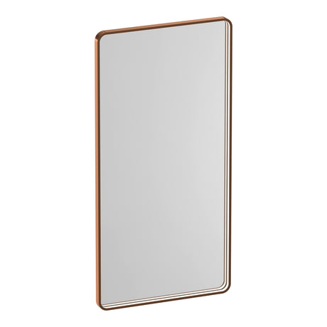 BRAUER Sapphire spiegel 120 rechthoekig afgerond koper frame met directe LED-verlichting met dim- en kleurfunctie en afstandsbediening SP-SA120RAGK