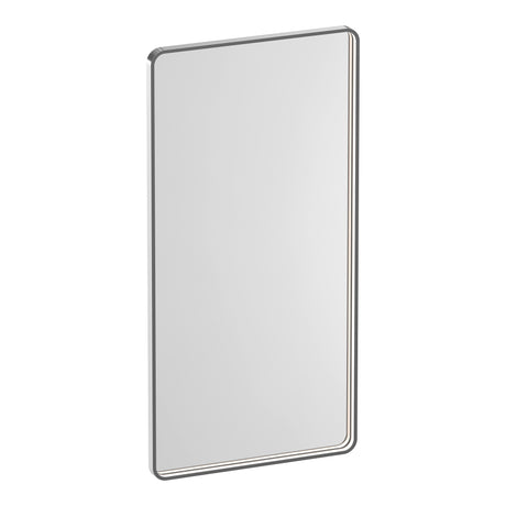 BRAUER Sapphire spiegel 120 rechthoekig afgerond RVS-kleurig frame met directe LED-verlichting met dim- en kleurfunctie en afstandsbediening SP-SA120RANG