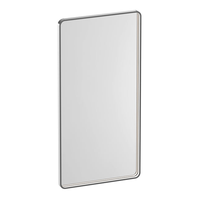 BRAUER Sapphire spiegel 120 rechthoekig afgerond RVS-kleurig frame met directe LED-verlichting met dim- en kleurfunctie en afstandsbediening SP-SA120RANG